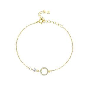 Gold?925 Sterling Silver O Bracelet